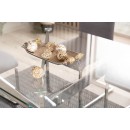 Стол обеденный SIGNAL AGIS II прозрачный/хром 140/80